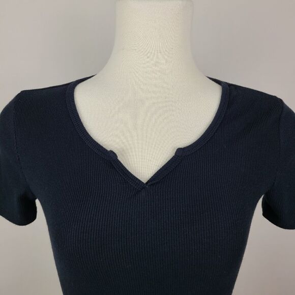 Streetwear Society Essentials Black Ribbed Short Sleeve T-Shirt XS - Picture 3 of 16